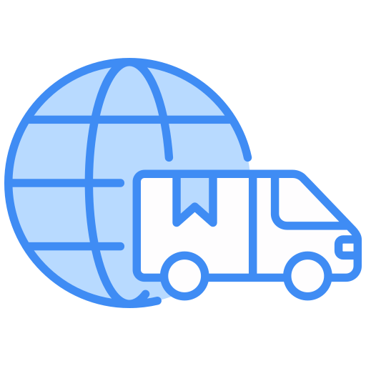 International shipping - Free shipping and delivery icons