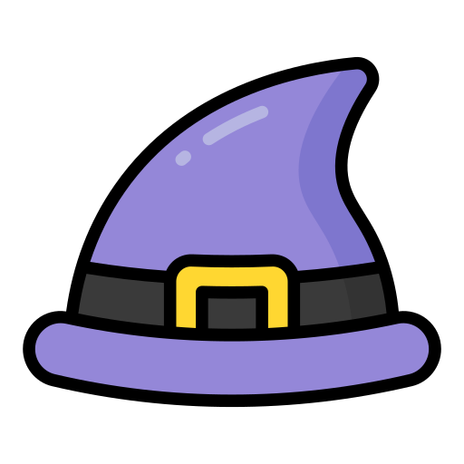 sombrero de bruja icono gratis