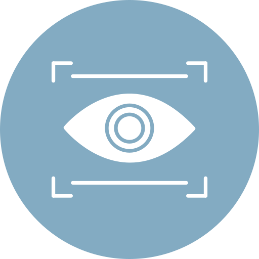 balayage des yeux Icône gratuit