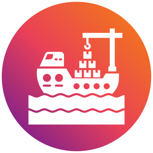 barco de carga icono gratis