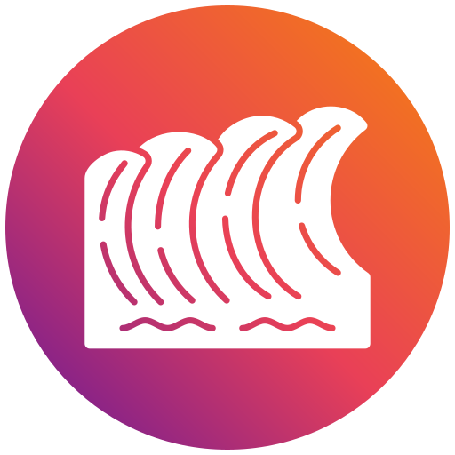 las olas del mar icono gratis