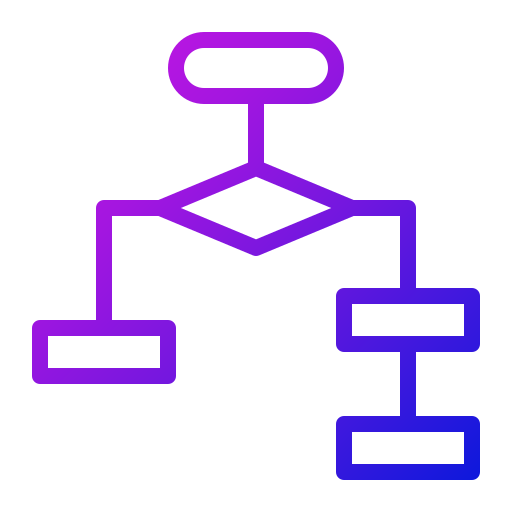 diagrama de flujo icono gratis