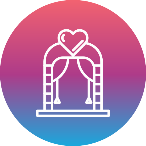 arco de boda icono gratis