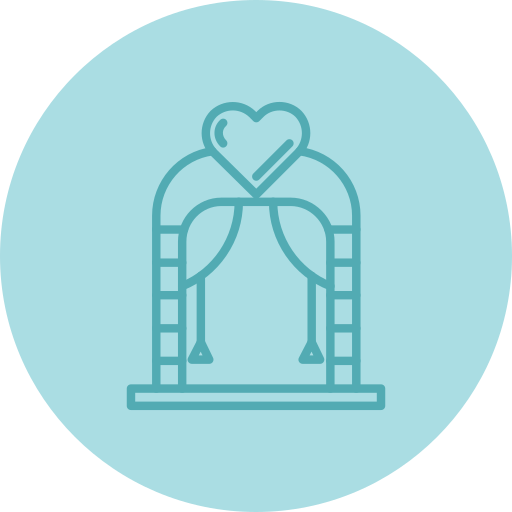 arco de boda icono gratis