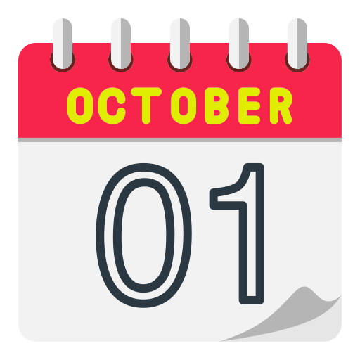 October 1 free icon