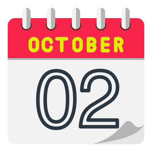 2 de octubre icono gratis