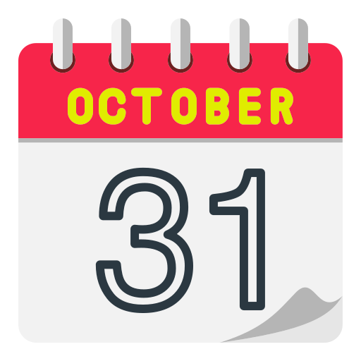 31 de octubre icono gratis