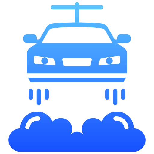 carro volador icono gratis