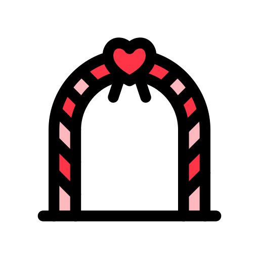 arco de boda icono gratis