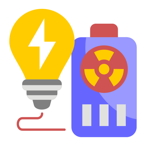 energía nuclear icono gratis