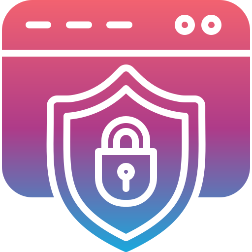 seguridad de internet icono gratis