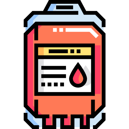 Blood bag Detailed Straight Lineal color icon