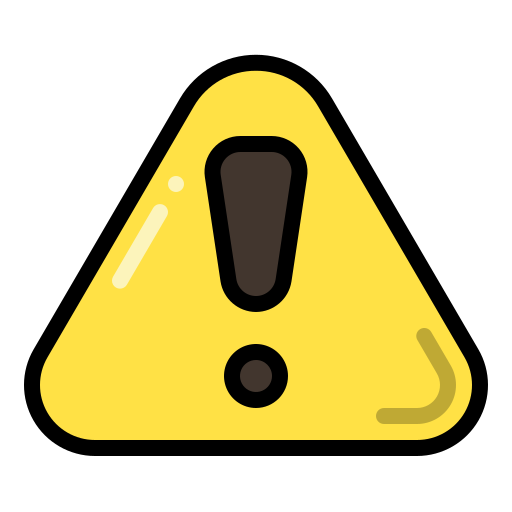 Warning free icon