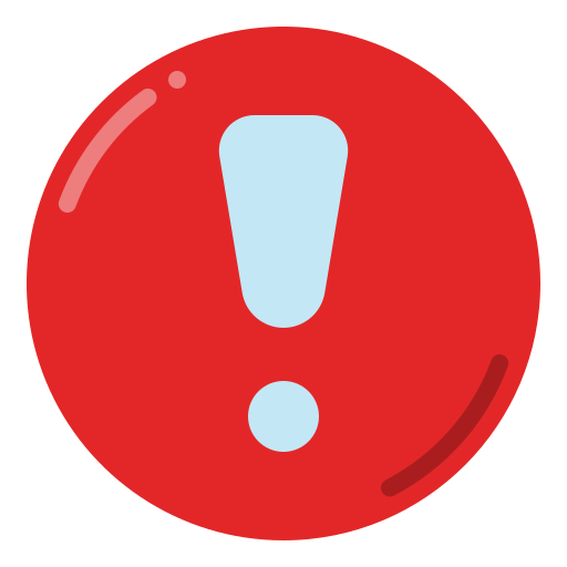 Warning free icon