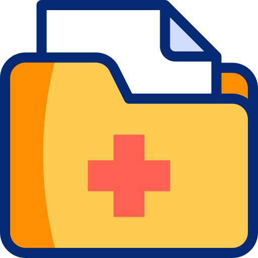 historial médico icono gratis