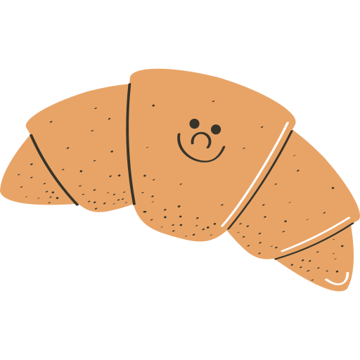 Croissant free sticker Croissant free sticker