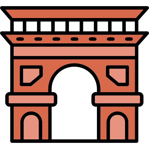 arco del triunfo icono gratis