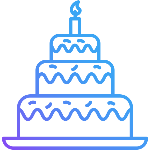 pastel de cumpleaños icono gratis