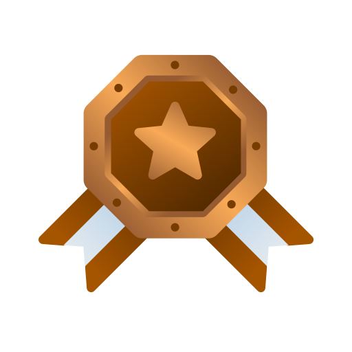 insignia de bronce icono gratis