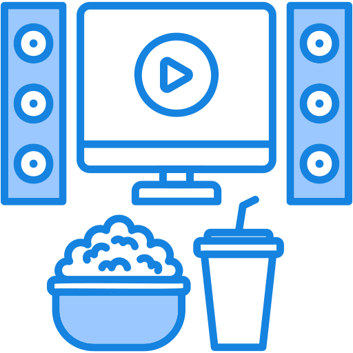 cinema em casa grátis ícone cinema em casa grátis ícone