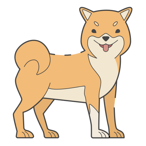 shiba inu icono gratis