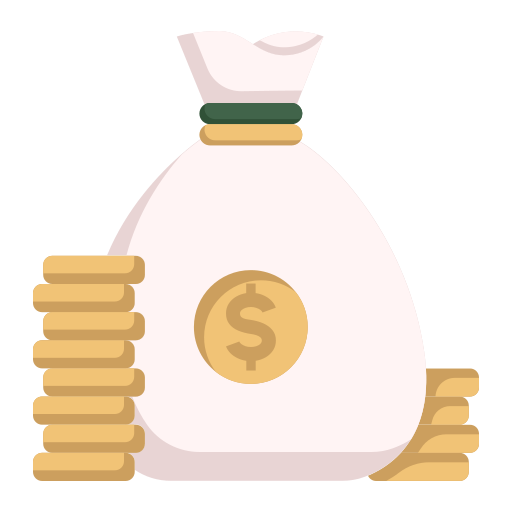 bolsa de dinero icono gratis