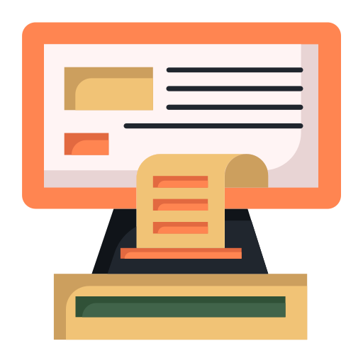 caja registradora icono gratis