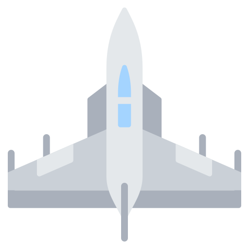 avión militar icono gratis