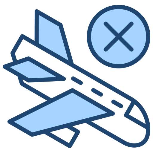 Flight cancelled free icon