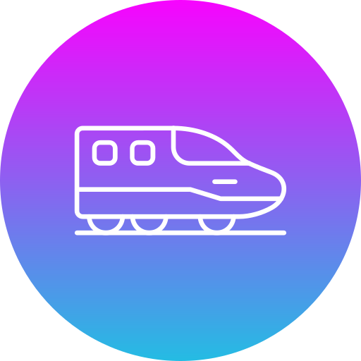 tren de alta velocidad icono gratis