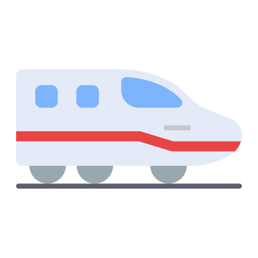 tren de alta velocidad icono gratis