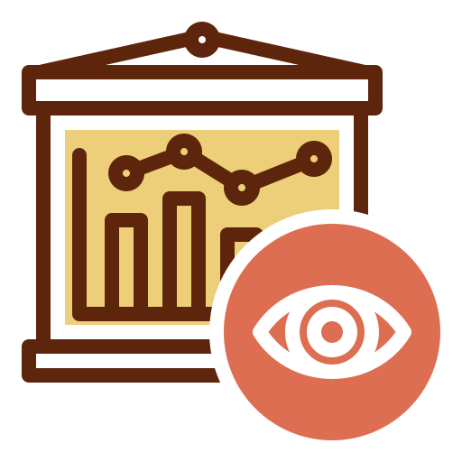 visualización de datos icono gratis