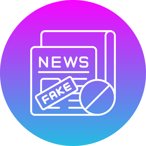 noticias falsas icono gratis