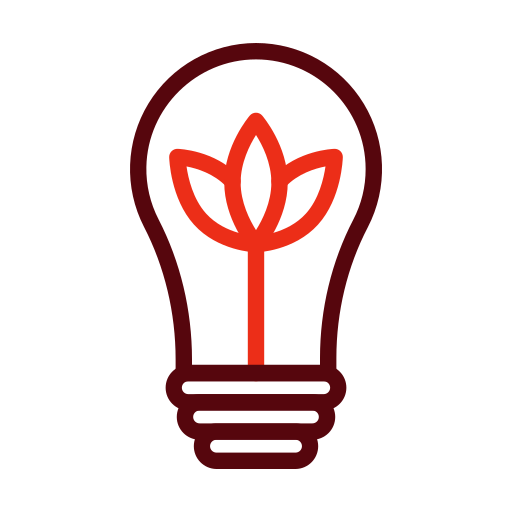 Eco bulb free icon Eco bulb free icon