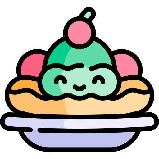 banane split Icône gratuit banane split Icône gratuit