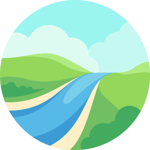 River Icon Vector