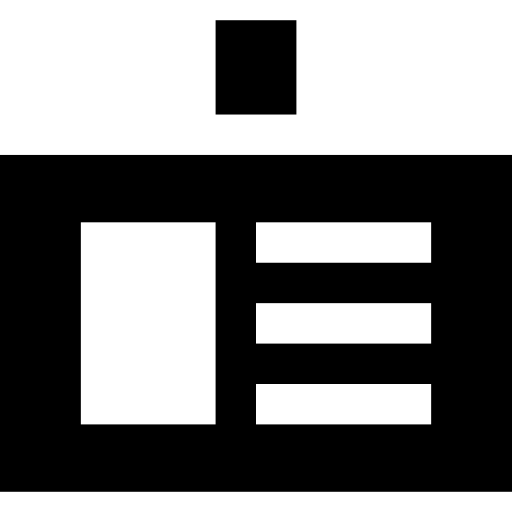 tarjeta de identificación icono gratis