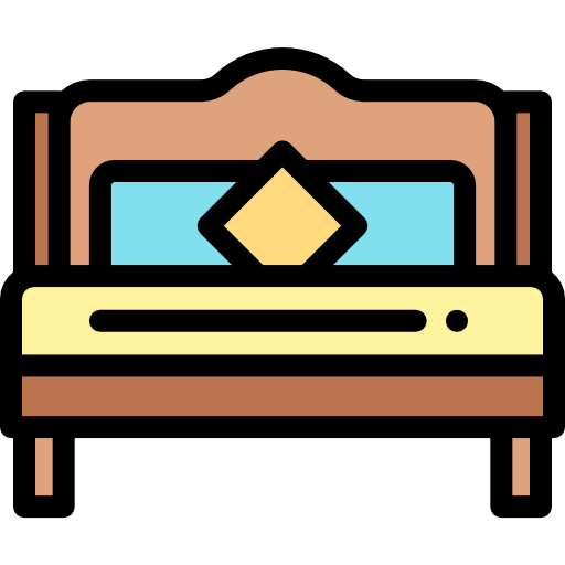 Double bed free icon Double bed free icon