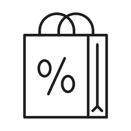 bolsa grátis ícone