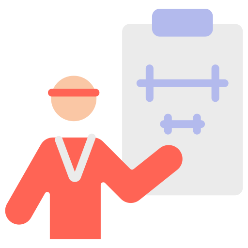 Gym trainer free icon