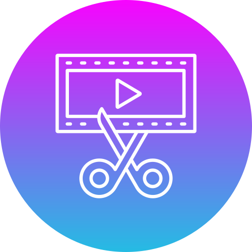 editor de video icono gratis