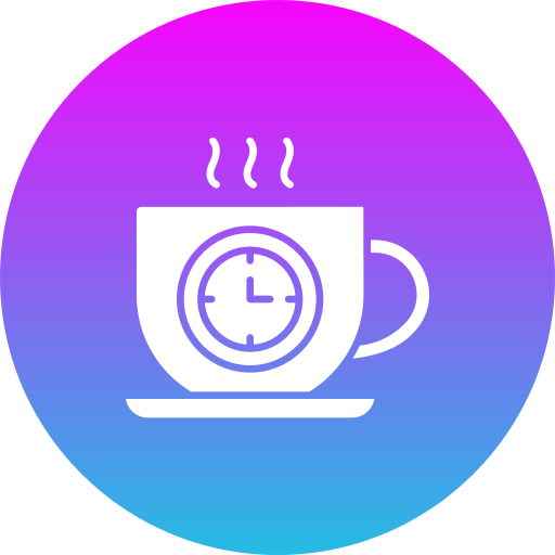 Coffee time - Free time and date icons