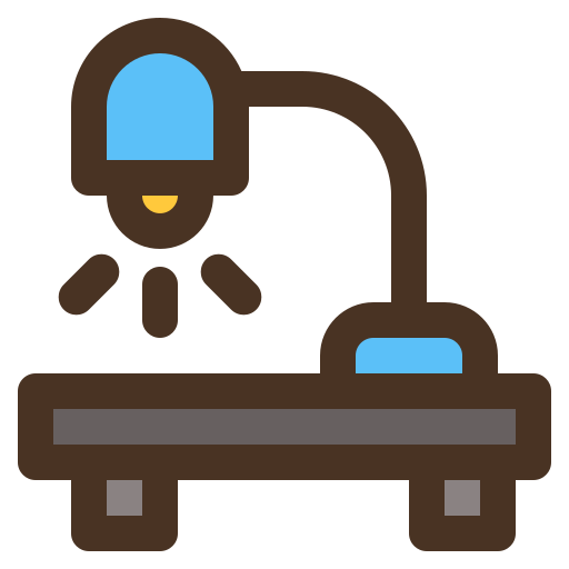 Desk lamp free icon
