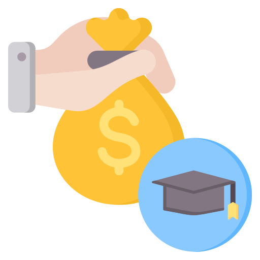 Funding - Free education icons