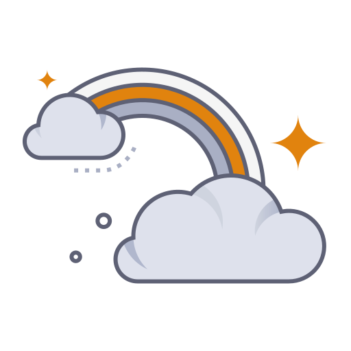 arcoíris icono gratis