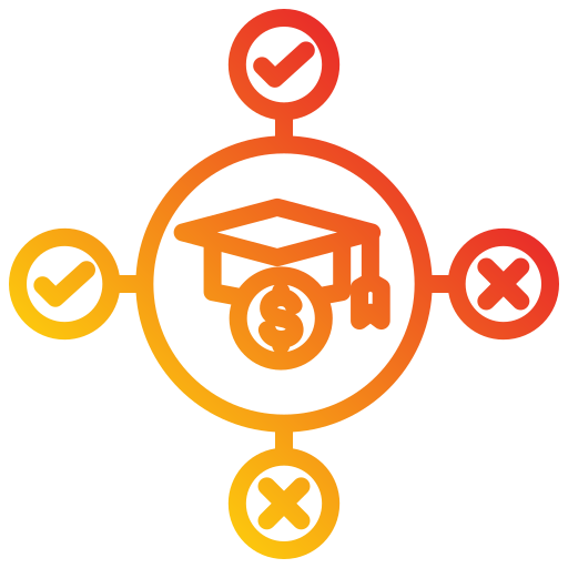 장학금 무료 아이콘