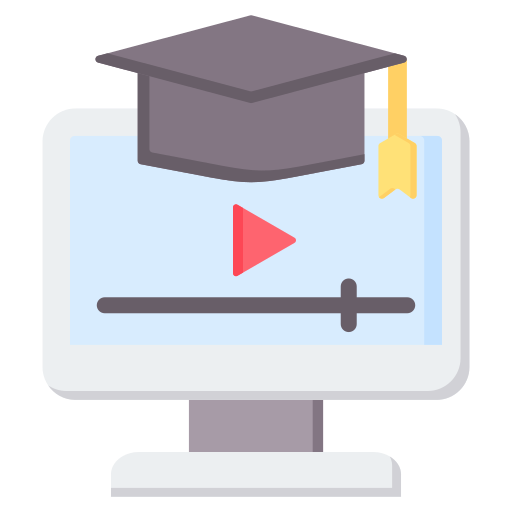 cours en ligne Icône gratuit