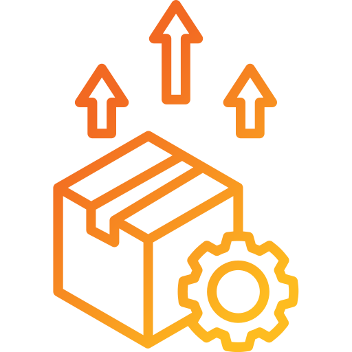 gestión de productos icono gratis