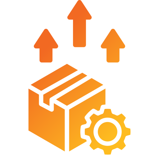 gestión de productos icono gratis