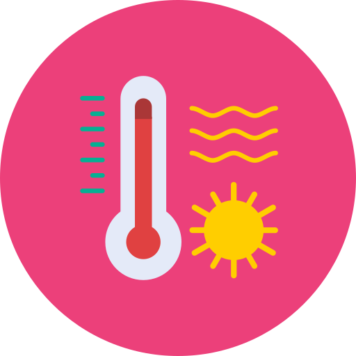 ola de calor icono gratis